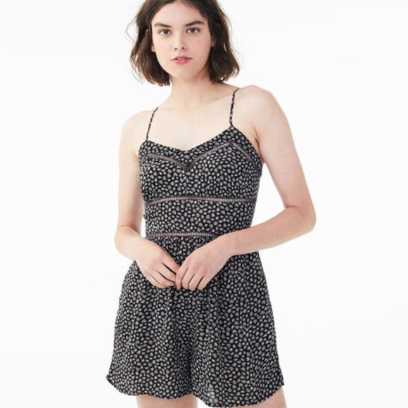 Aeropostale Floral Ladder Lace Romper - Picture 9 of 11